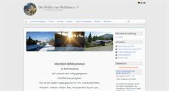 Desktop Screenshot of campingwoelfe-harz.de